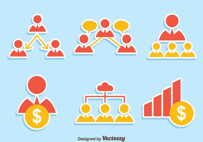 Iconos de referencia vectorial vector