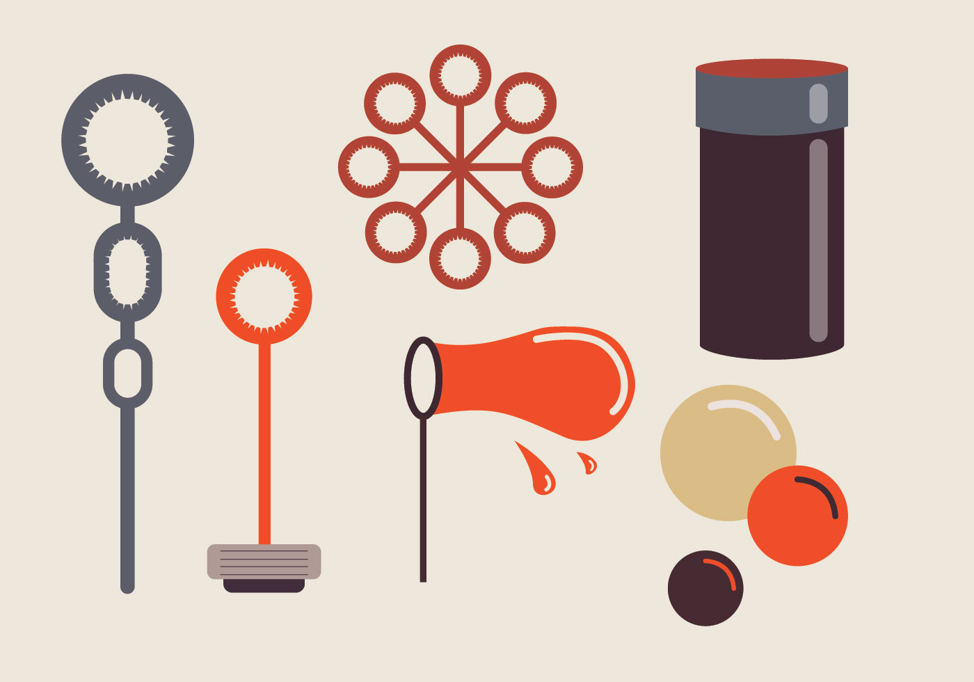 Bubble Blower Vector Pack 160742 Vector Art at Vecteezy