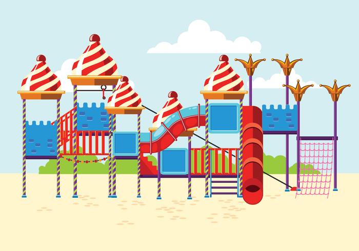 Parque infantil para los niños o Jungle Gym vector