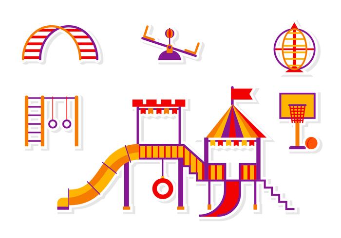 Jungle Gym Sticker Vectors 