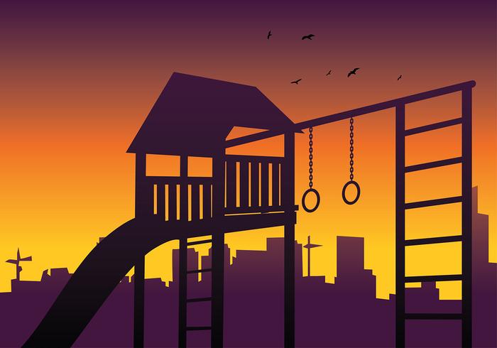 Jungle Gym Silhouette Free Vector