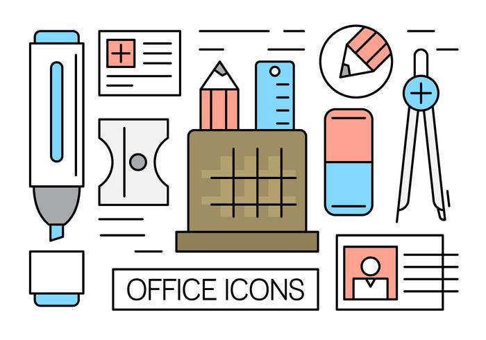 Free Office Icons vector