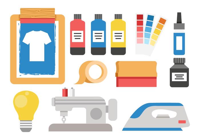 Free Screen Printing Tools Vector