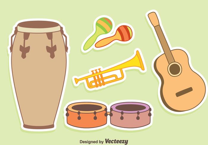 Nice Music Instrument Vector