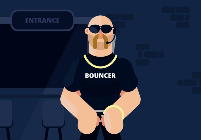 Bouncer Illustration vector