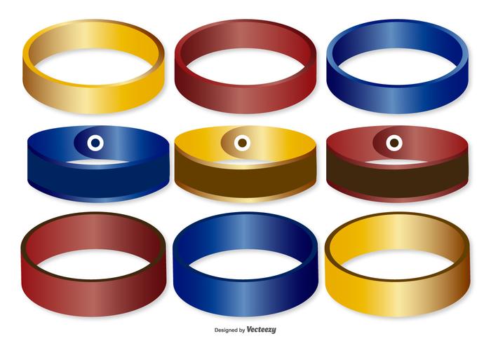 Colorful Wrist Bands Collection vector