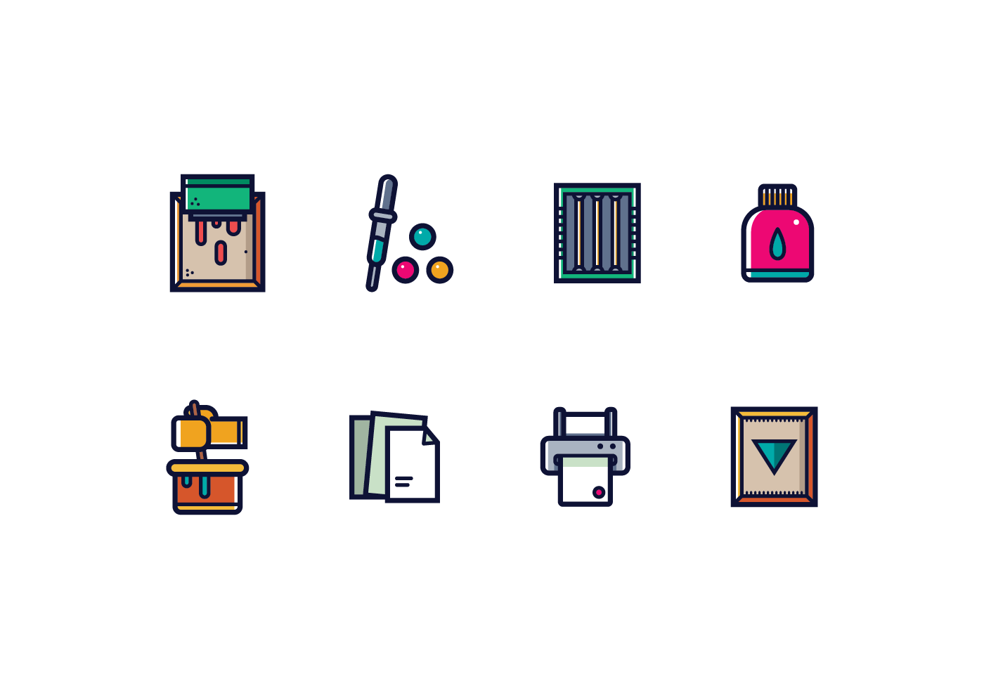 Free Screen Printing Vector 160883 Vector Art at Vecteezy