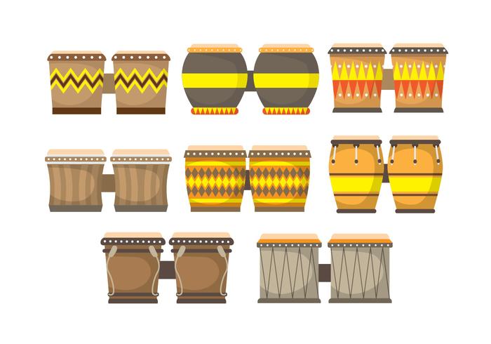 Bongo Icon Set vector