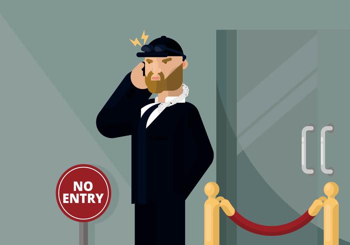 Bouncer Illustration vector