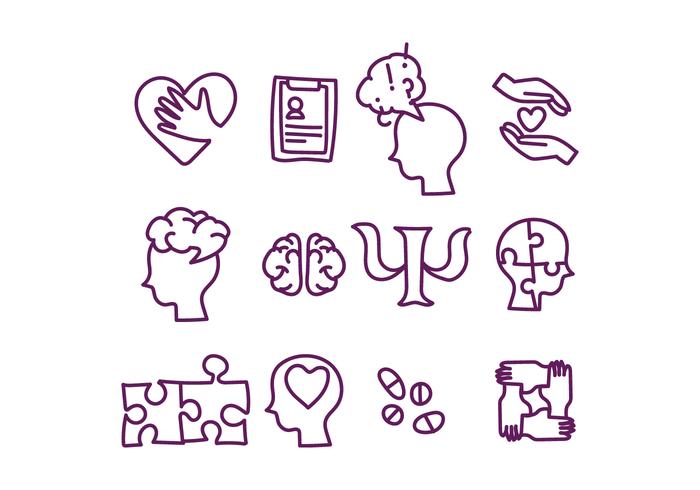 Psychologist Icons vector