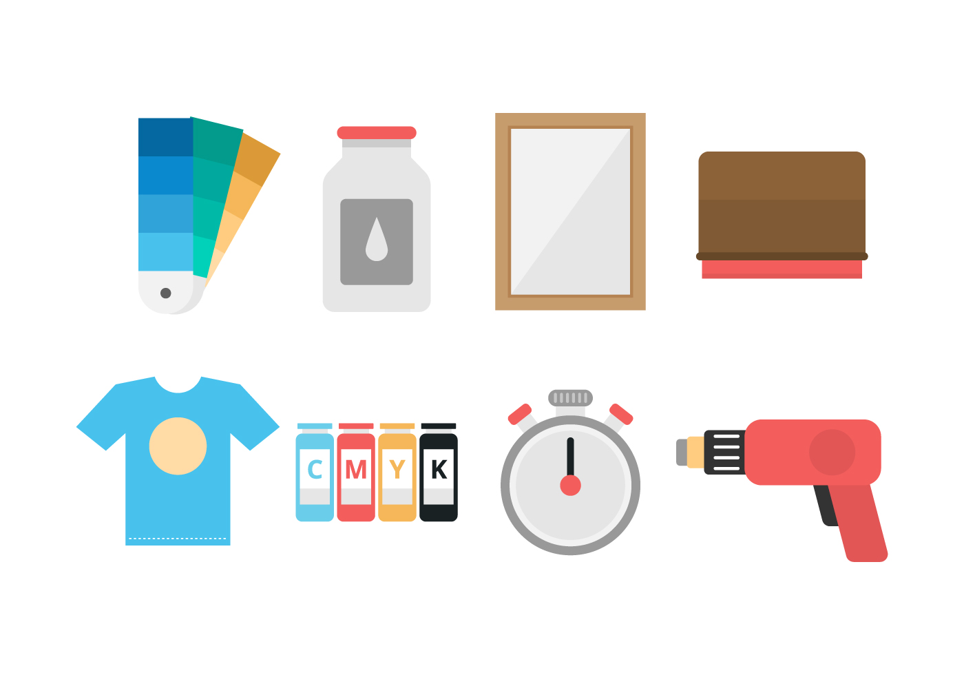 Free Screen Printing Icons 160937 Vector Art at Vecteezy