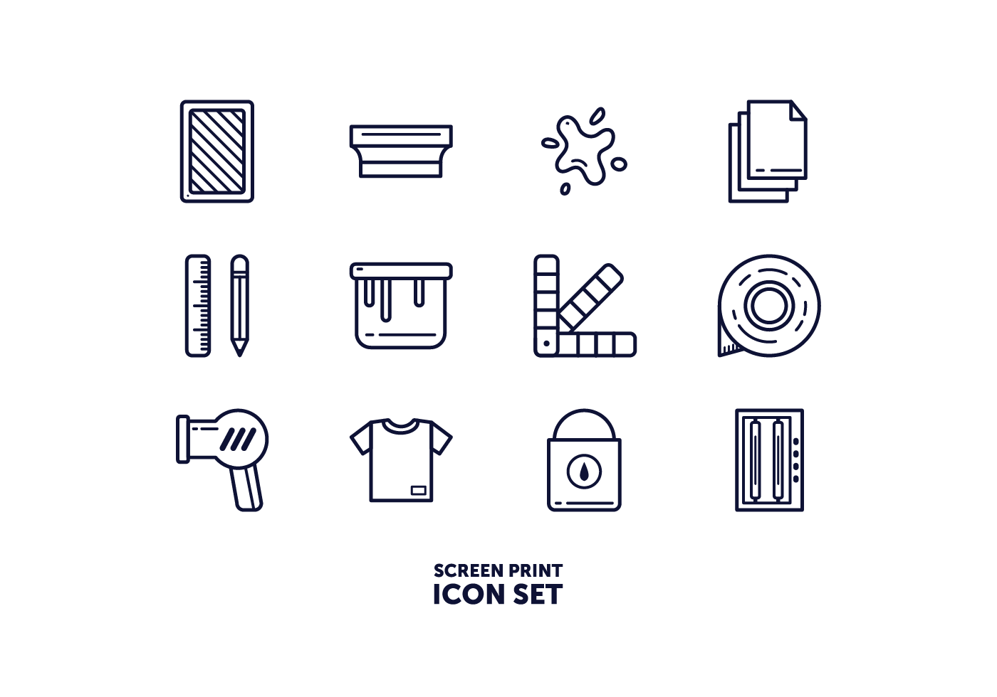 Free Screen Printing Vector 160942 Vector Art at Vecteezy