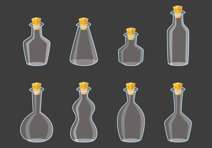 Bottle With Stopper vector