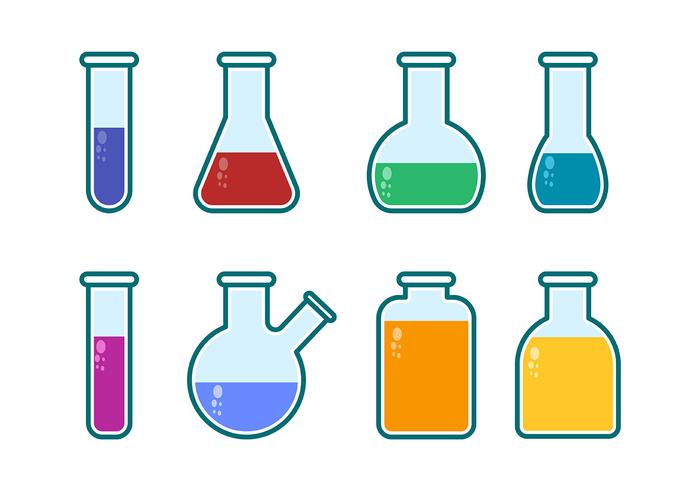 Beaker and Flask Icon Vectors