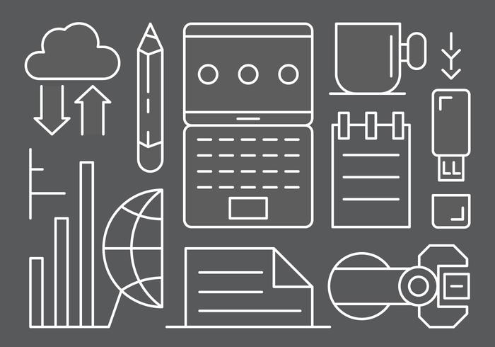 Free Office Icons vector