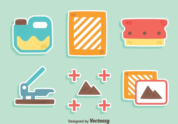 Screen Printig Element Vector