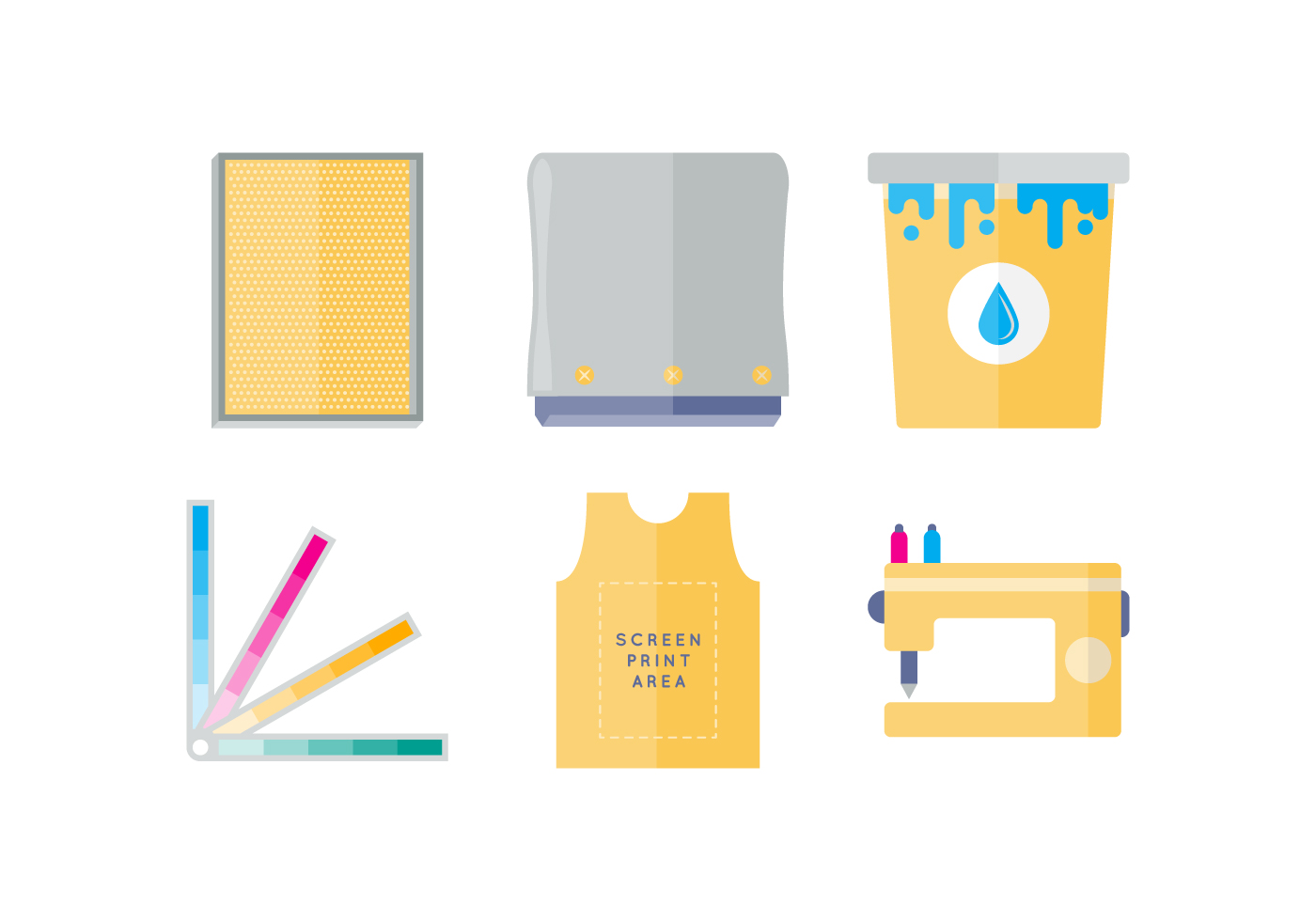 Free Iconic Screen Printing Vector 161042 Vector Art at Vecteezy