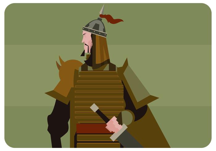 Mongolian Soldier Vector