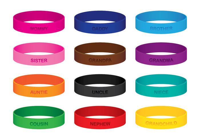 Family Wristband Vectors 