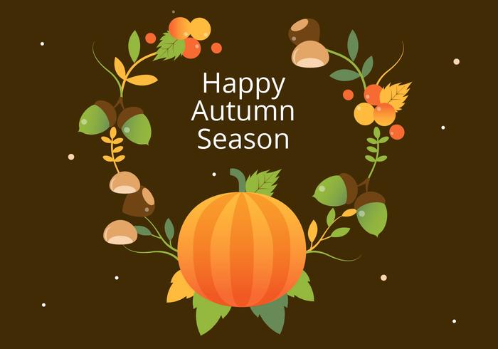 Free Flat Design Vector Autumn Elements