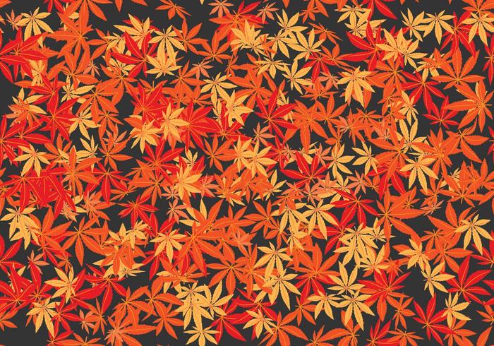 The Japanese Maple Seamless Pattern Vector