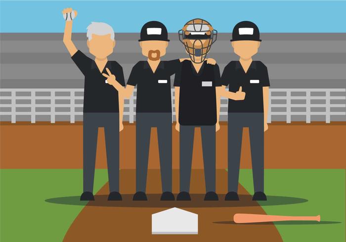Umpire vector illustration Umpire vector illustration