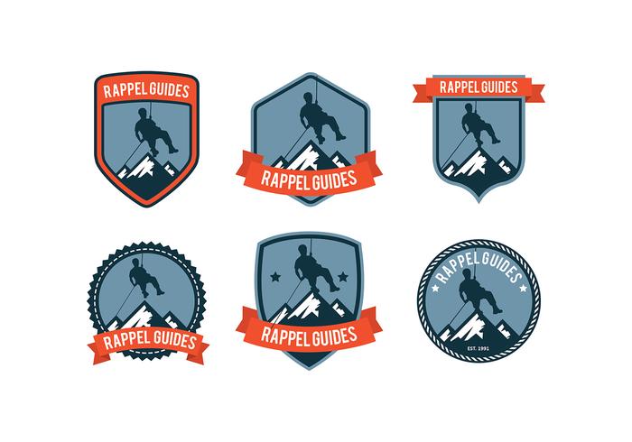 Rappel insignias vector libre