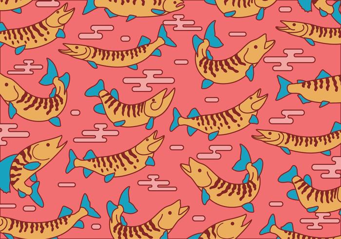 Muskie Pattern Vector