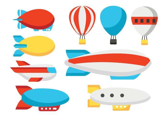 Vector libre globo de Dirigible