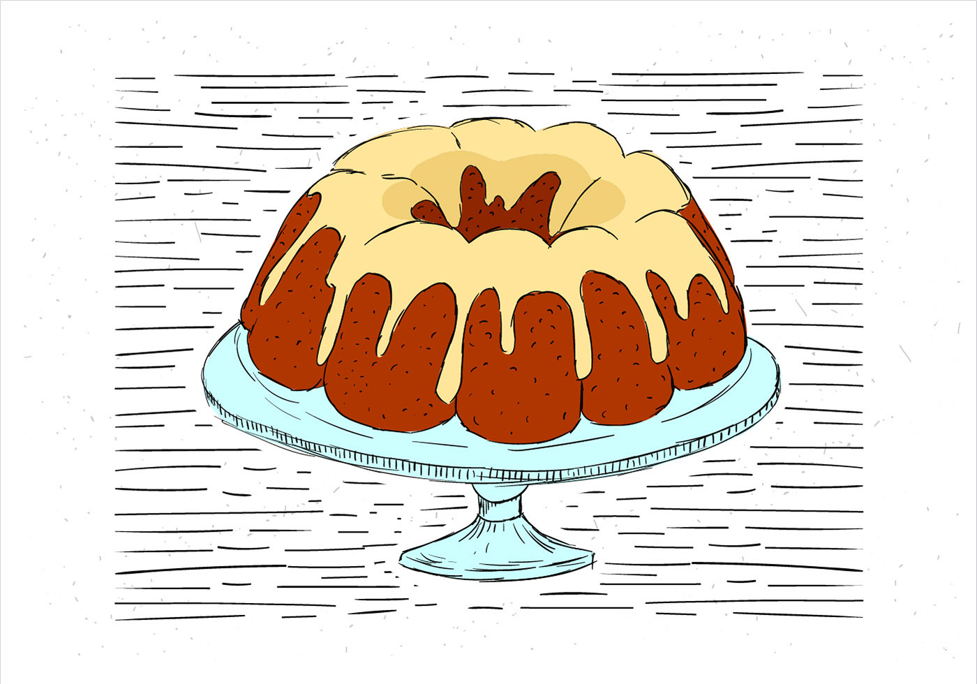 Free Hand Drawn Vector Cake Illustration 161327 Vector Art at Vecteezy