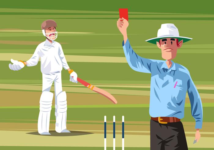 Cricket Umpire Vector 