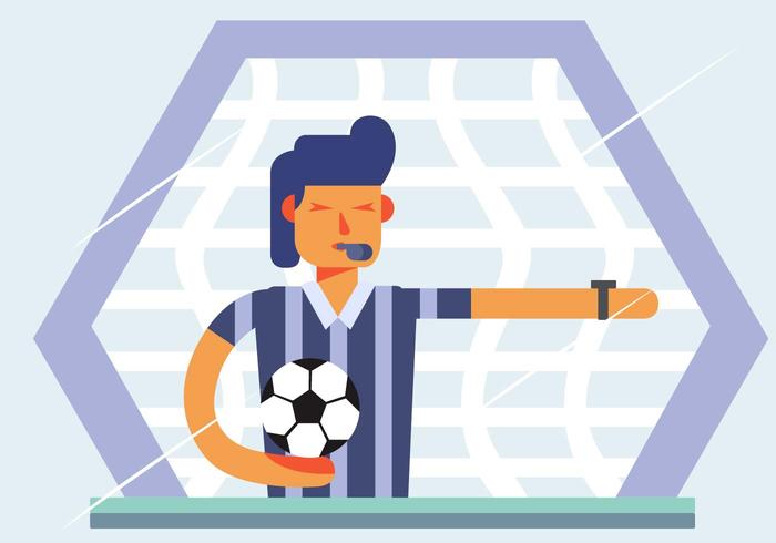 Soccer Umpire Vector