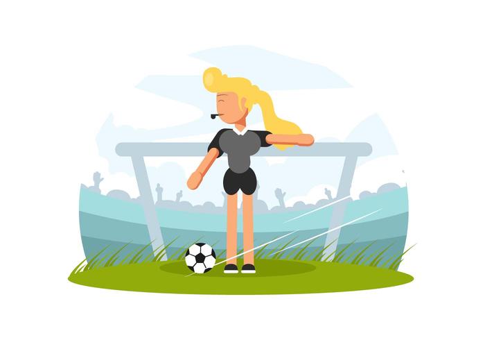 Soccer Referee Vector 