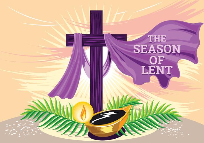 Holy Week. The Time of Lent. Hand Illustration