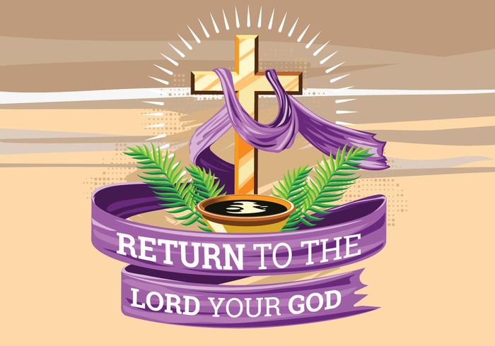 Holy Week. The Time of Lent. Hand Drawn Illustration vector