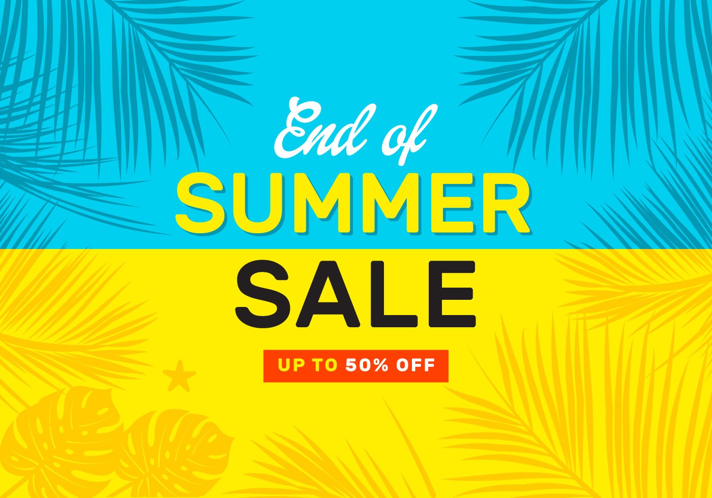 End Of Summer Sale Vector Poster Download Free Vectors Clipart Graphics Vector Art