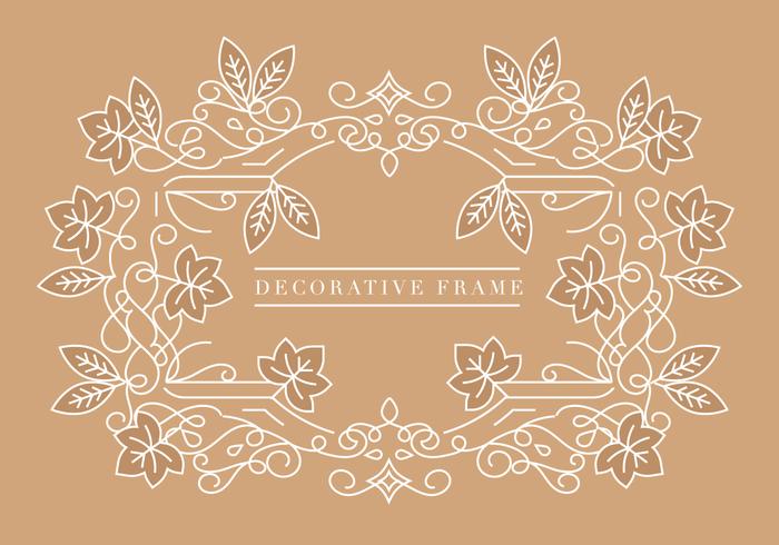 Vector Fall Decorative Frame