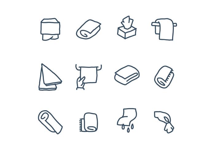 Napkin Icons vector