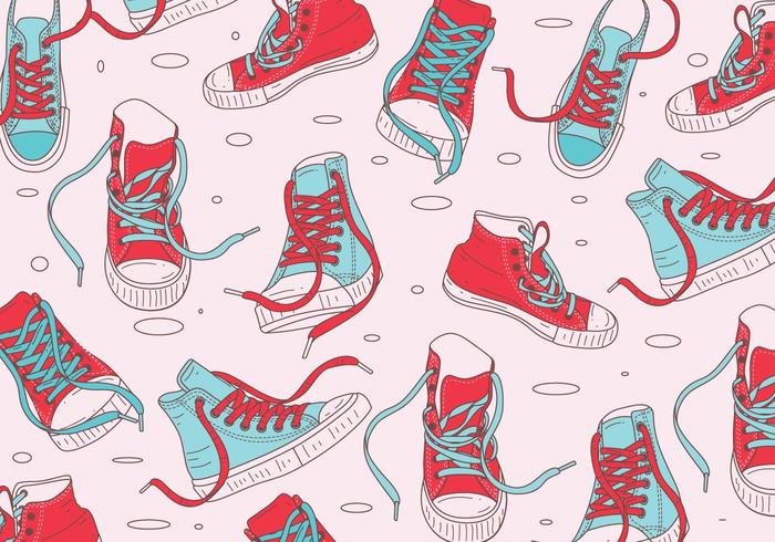 Shoe Pattern Vector