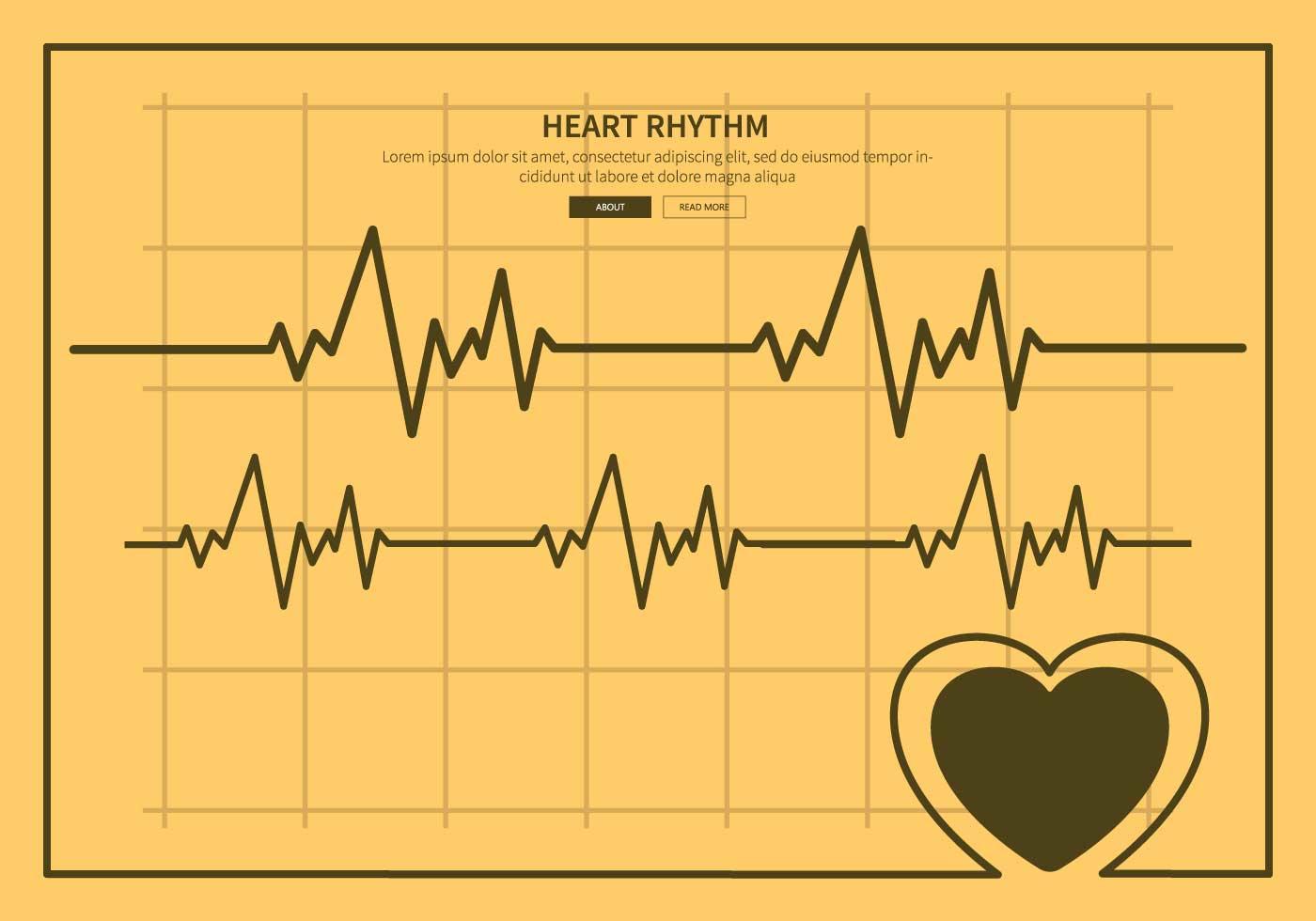 Free Heart Rhythm Illustration 161618 Vector Art at Vecteezy