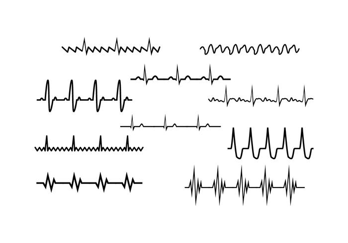 Free Heart Rhythm Collection Vector