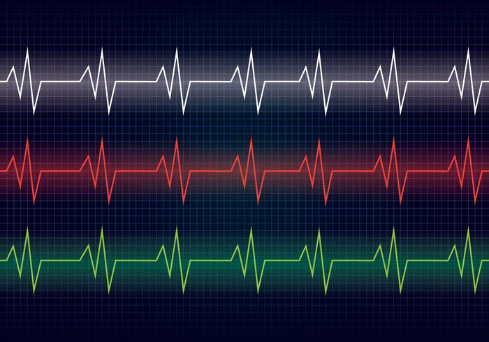 Heart Rhythm Line vector