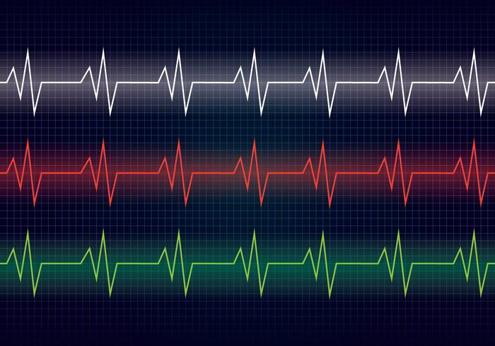 Heart Rhythm Line vector