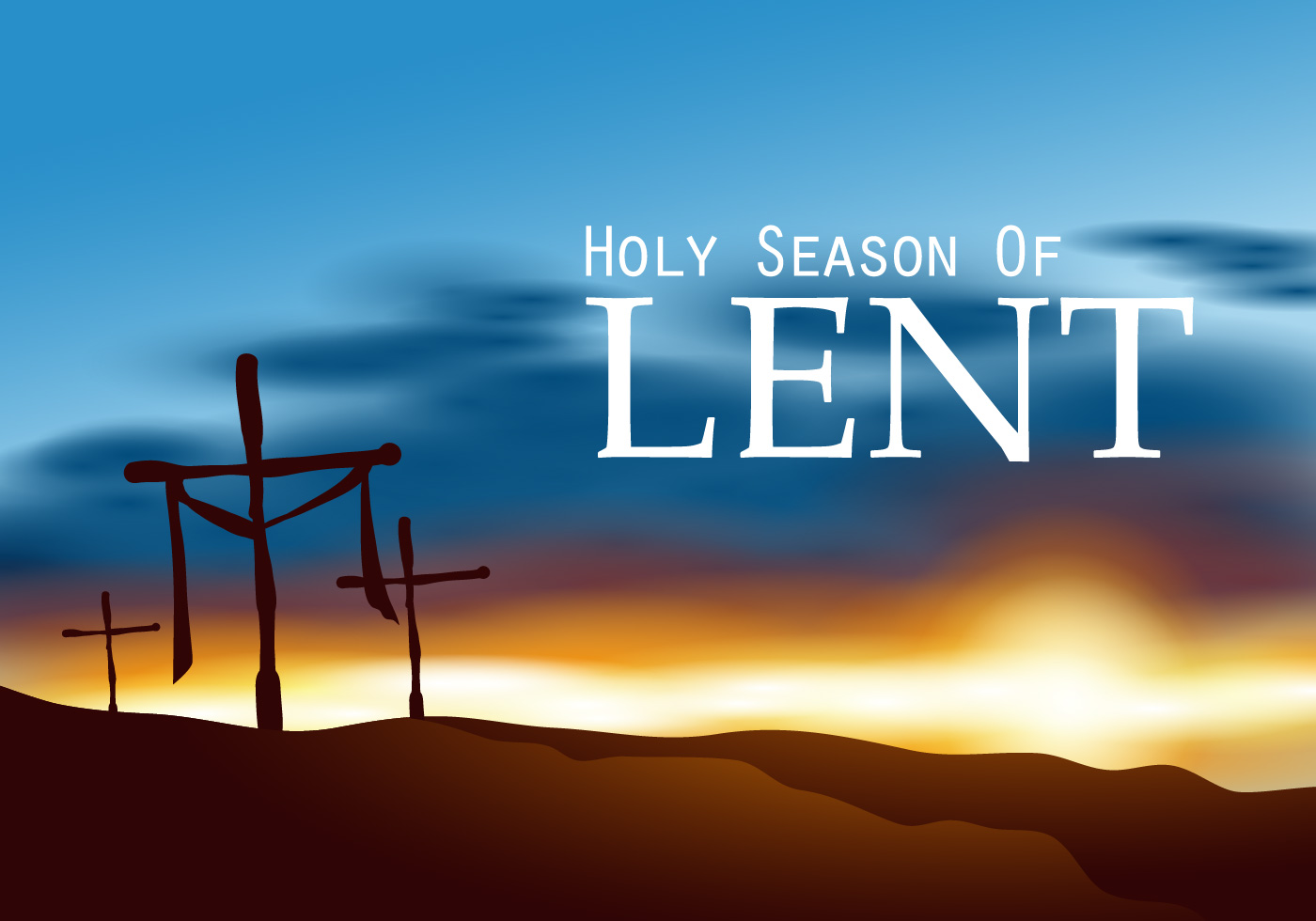 Lent. Wednesday вектор.