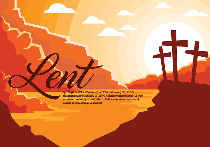 Lent Vector Background
