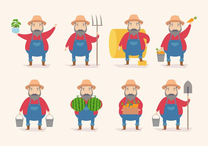 Cartoon Peasant Vector