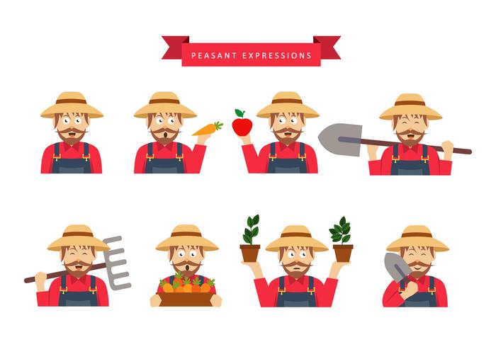 Cartoon Peasant Vector