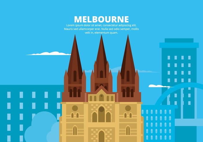 Ilustración de Melbourne vector