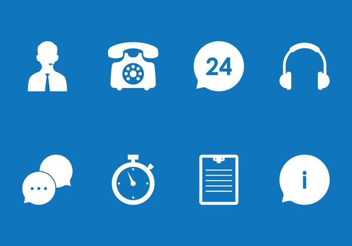 Call Centre Icon Set vector