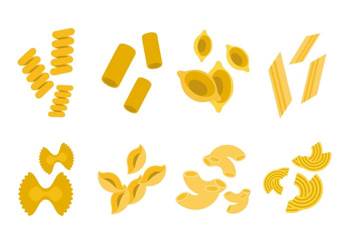 Iconos De Macarrones Gratis Vector